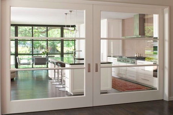 Glass doors for kitchens