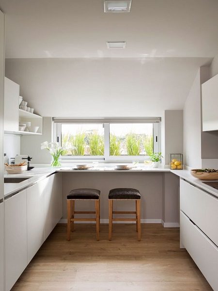 Modern white kitchen