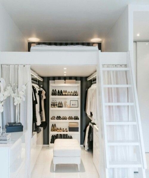 modern walk in closet