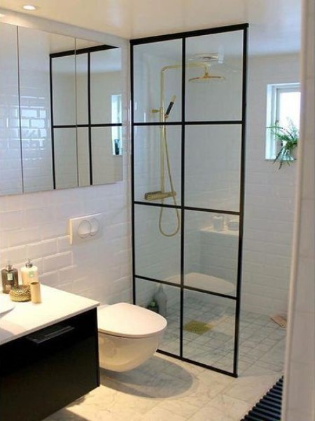Mampara de vidrio para ducha