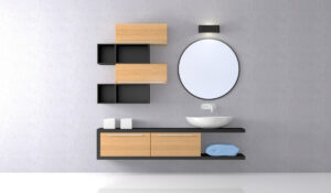 Muebles de baños modernos: Baño con mueble minimalista