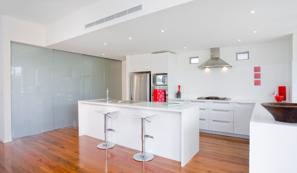 Modern white kitchen