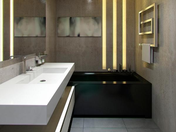 Modern minimalist style bathroom design