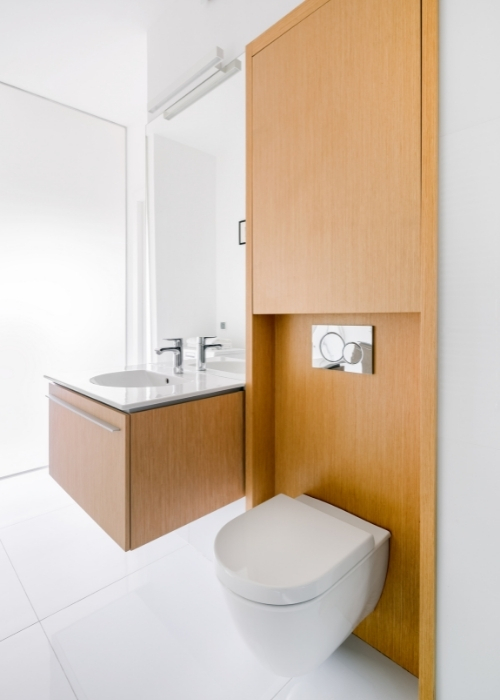 Muebles melamina para baños Diseño de baños Ecuador