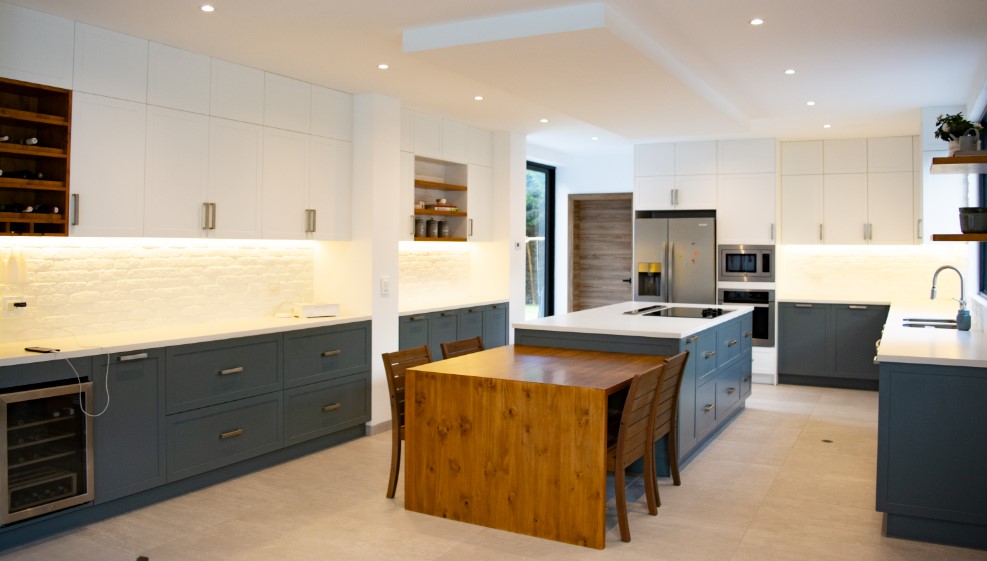 Blue modern kitchen