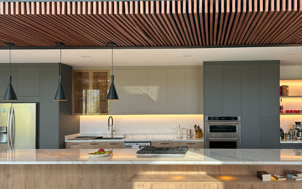 cocina en tonos naturales diseño