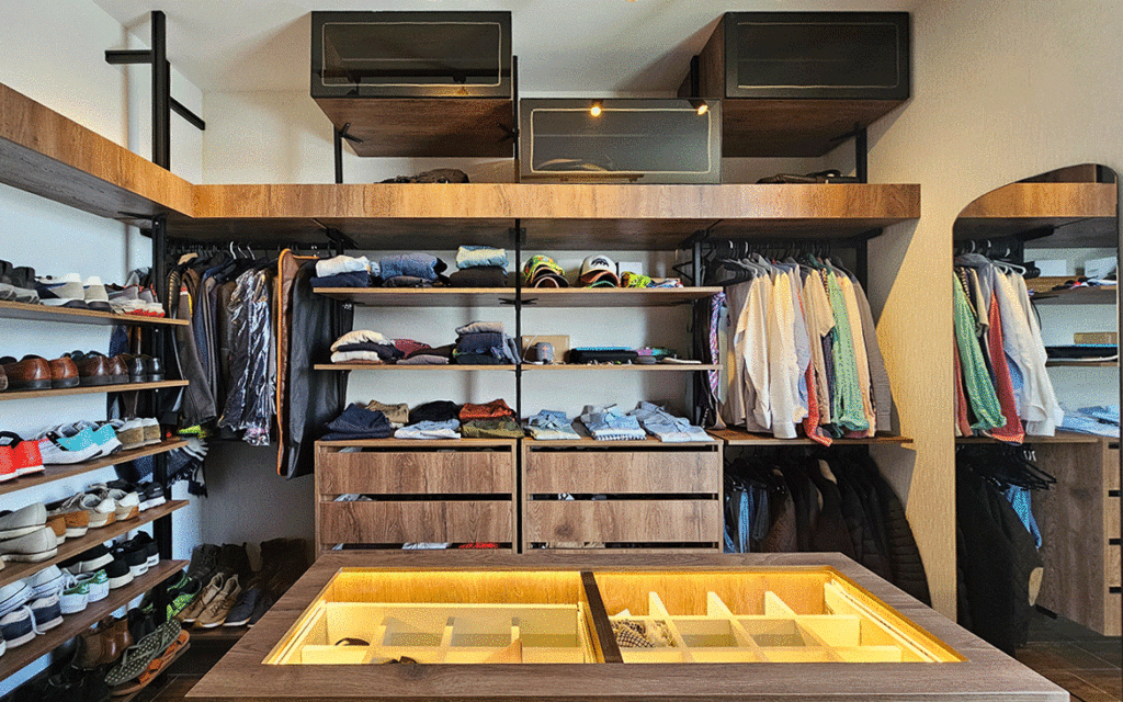 Clóset industrial con melamina