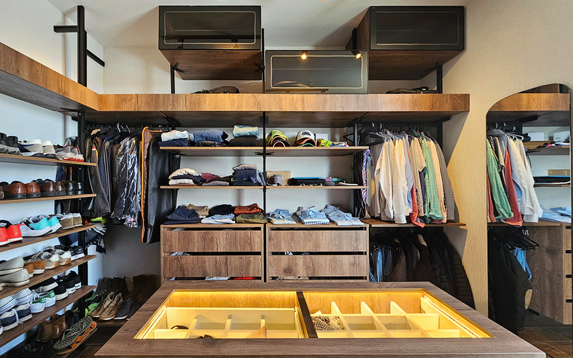 Clóset industrial con melamina